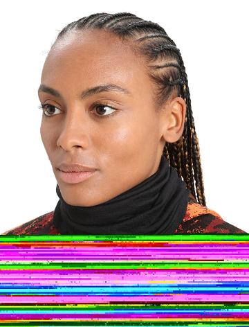 Black Women's Icebreaker Unisex Merino Flexi Chute Scarves | USA 1458FDNM